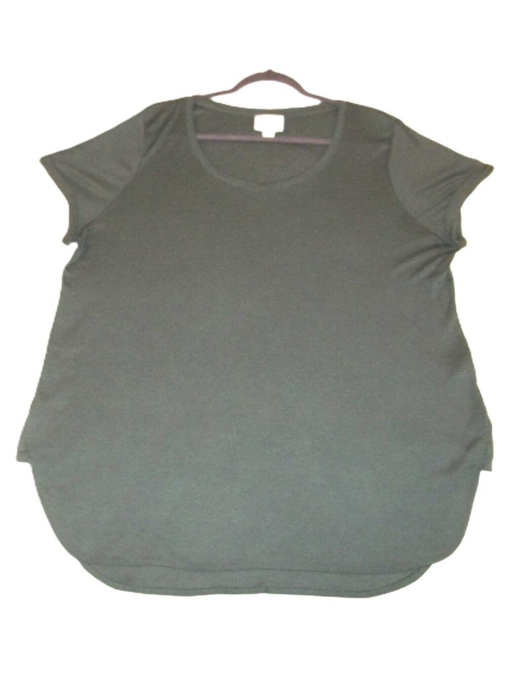 Used Women's 2X Ava & Viv SS Gray Tunic Tee